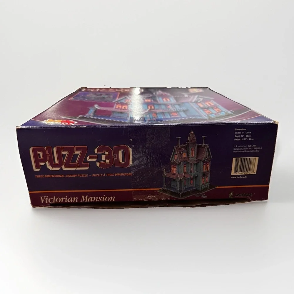 Puzz 3D Victorian House 700 pc Wrebbit 1994 Extra Challenging